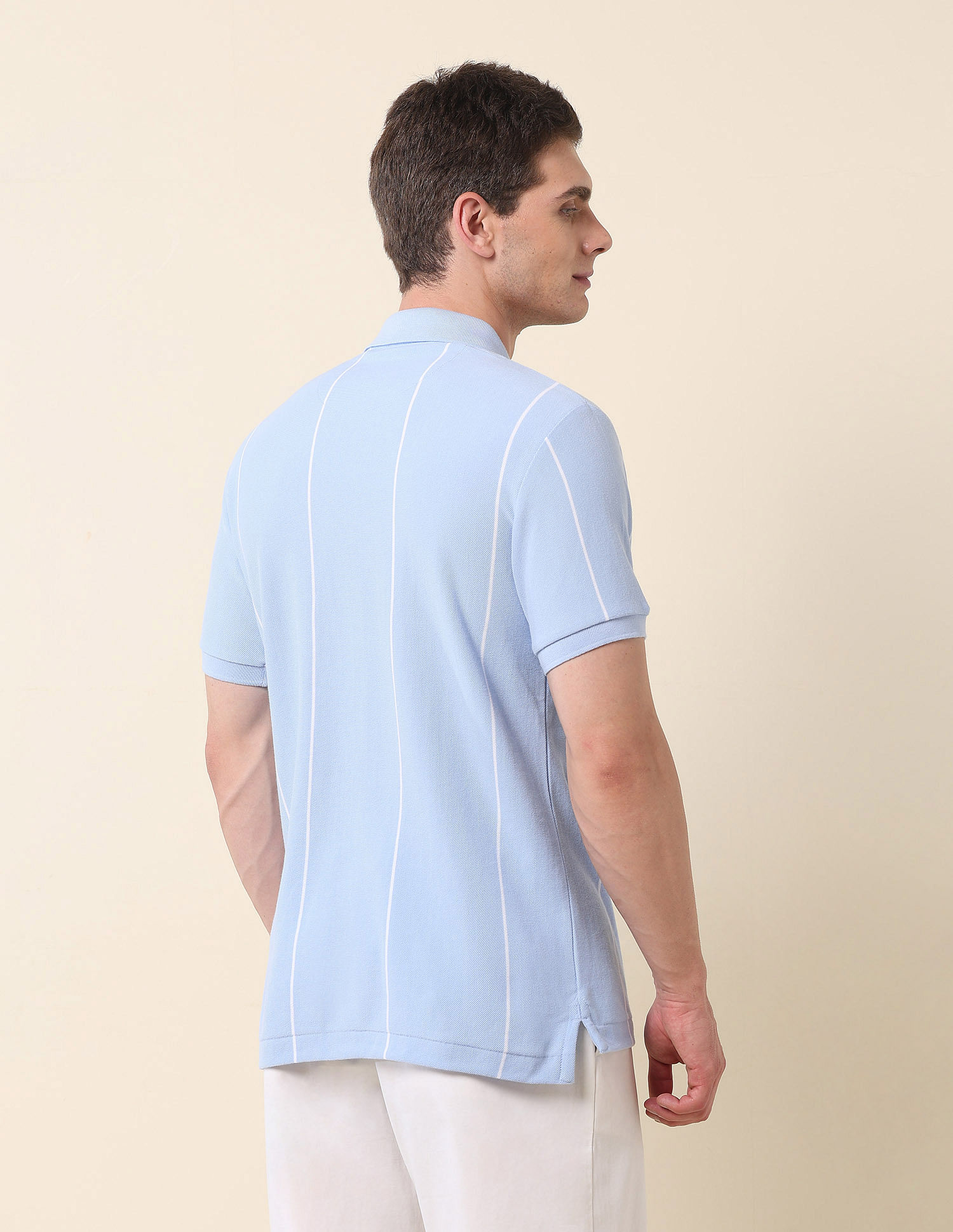 U.S. Polo Assn. Vertical Striped Summer Splash Polo Shirt