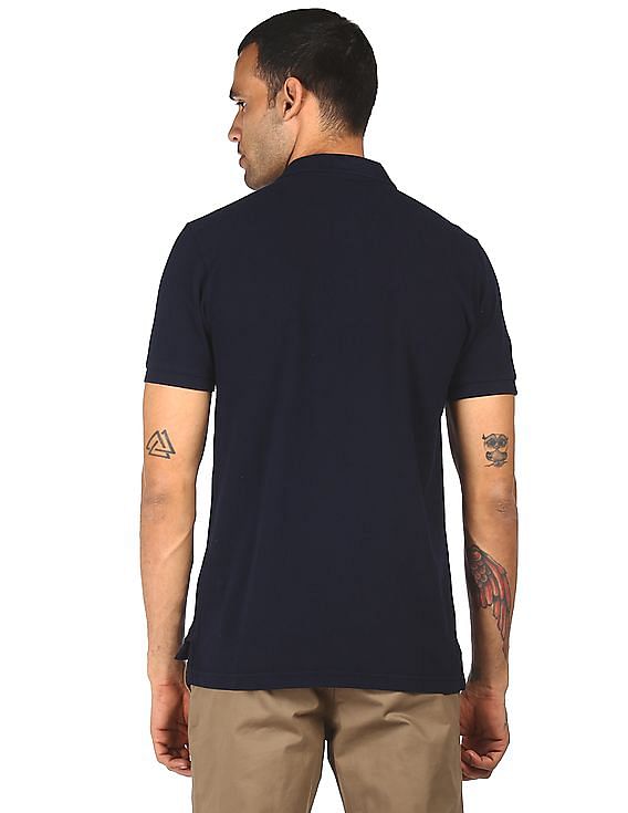 U.S. Polo Assn. Men Navy Solid Polo T-Shirt