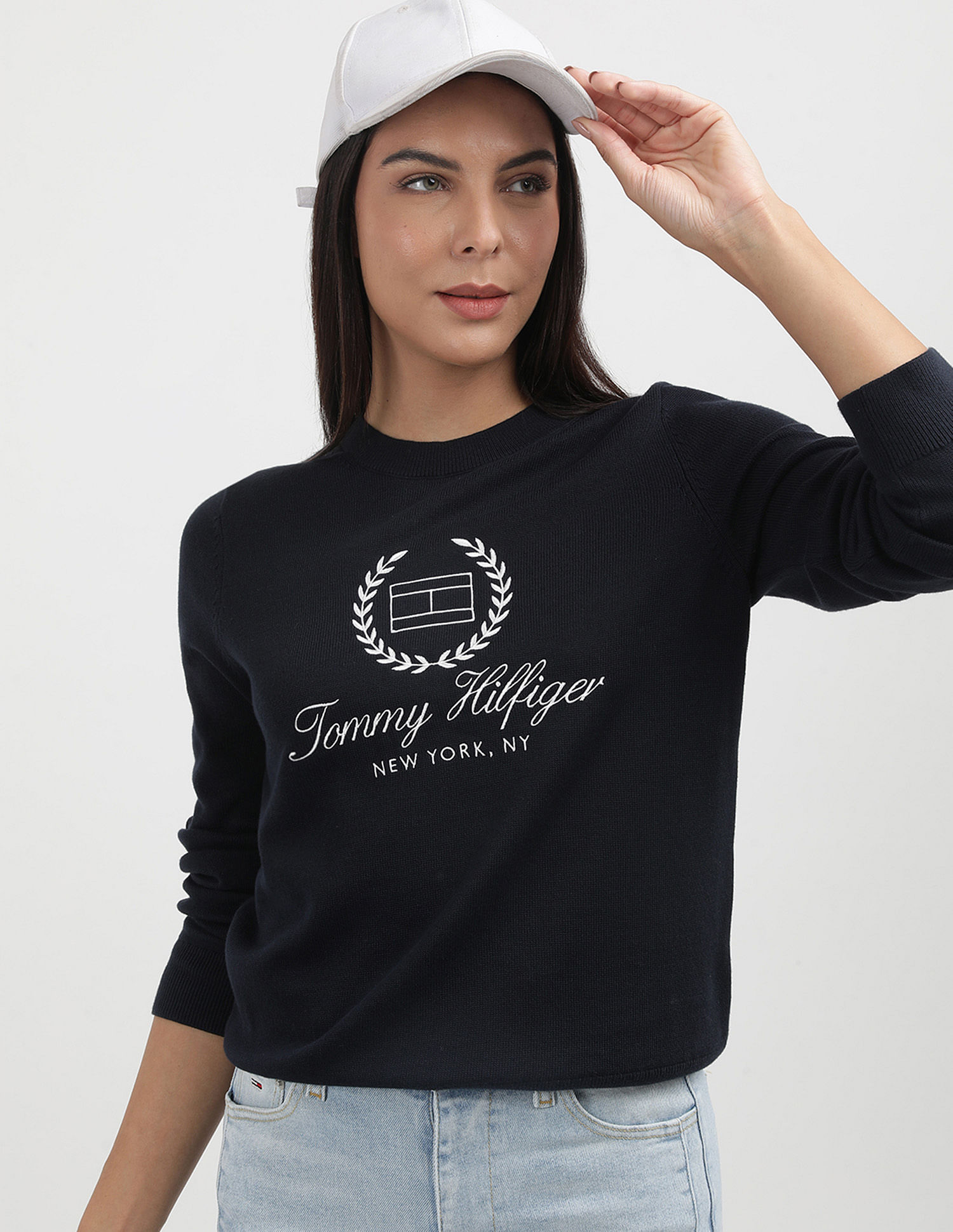 Tommy Hilfiger Reg Silver Laurel Sweater