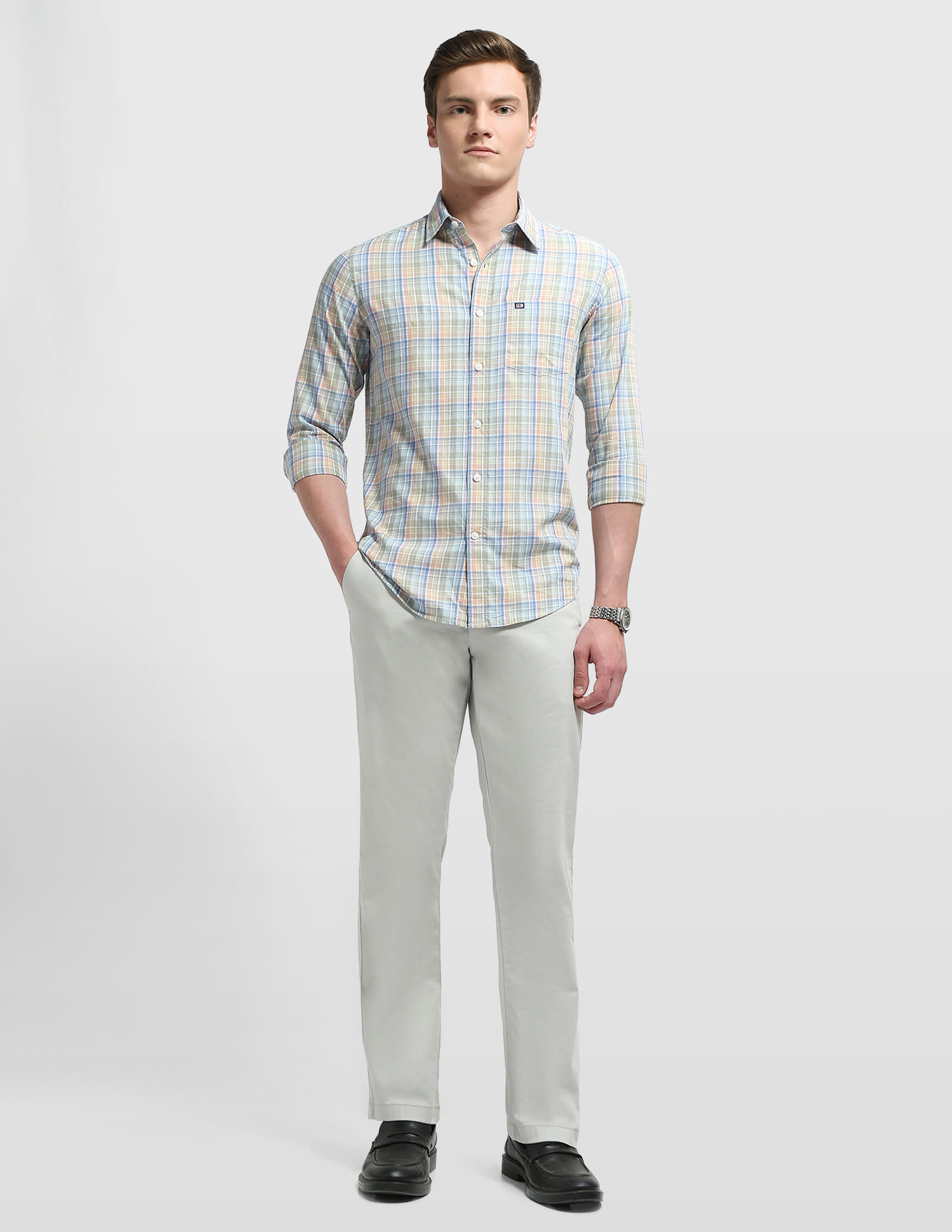 Buy Arrow Sport Chelsea Slim Fit Twill Shirt - NNNOW.com