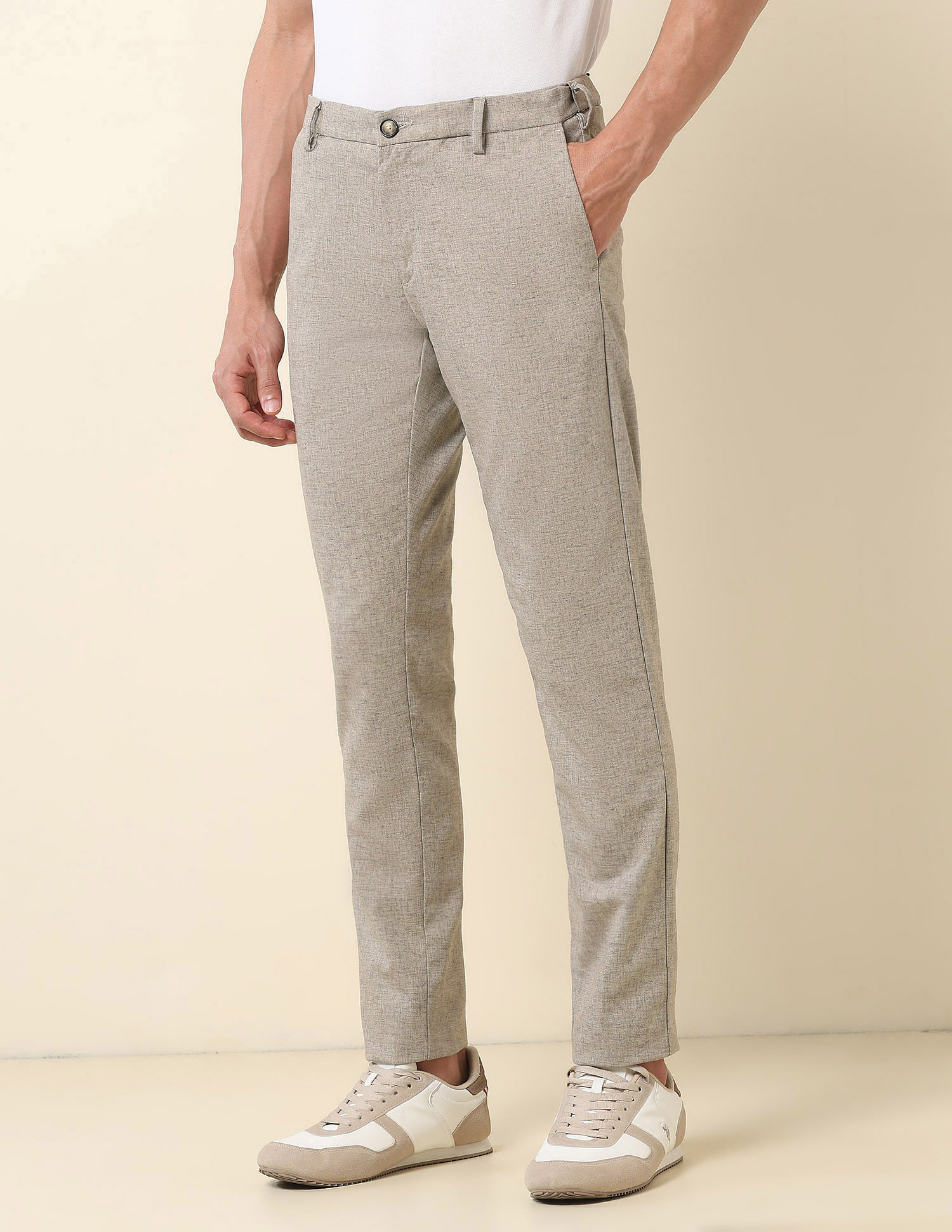 U.S. Polo Assn. Austin Slim Fit Textured Trousers