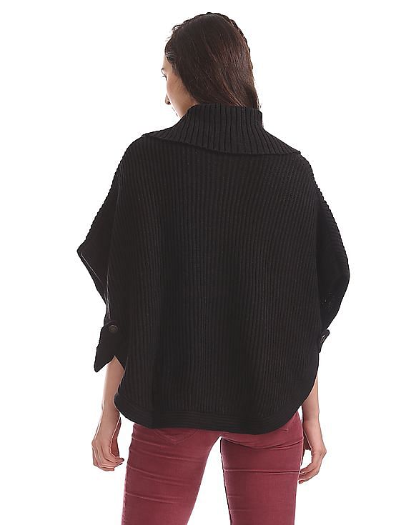 Up the same Housework Buy U.S. Polo Assn. Women Standard Fit Poncho Sweater - NNNOW.com