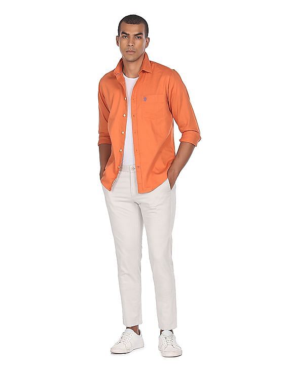 U.S. Polo Assn. Denver Slim Fit Mid Rise Casual Trousers