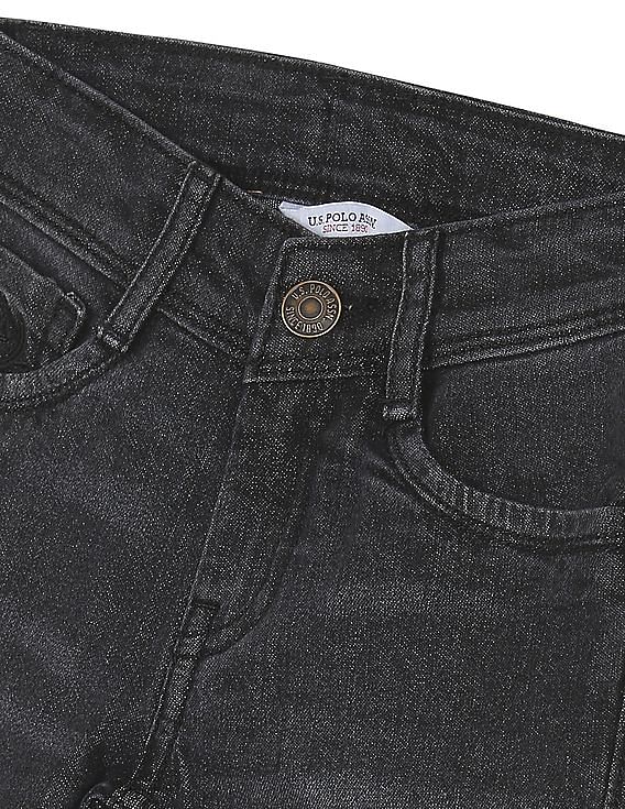 Buy U.S. Polo Assn. Kids Mid Rise Stone Wash Jeans - NNNOW.com