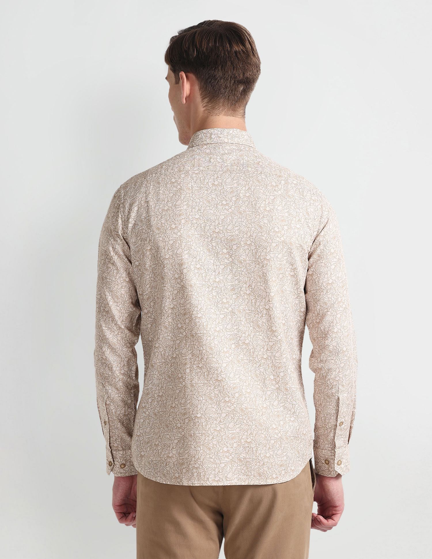 Arrow Sports Pure Cotton Floral Print Shirt