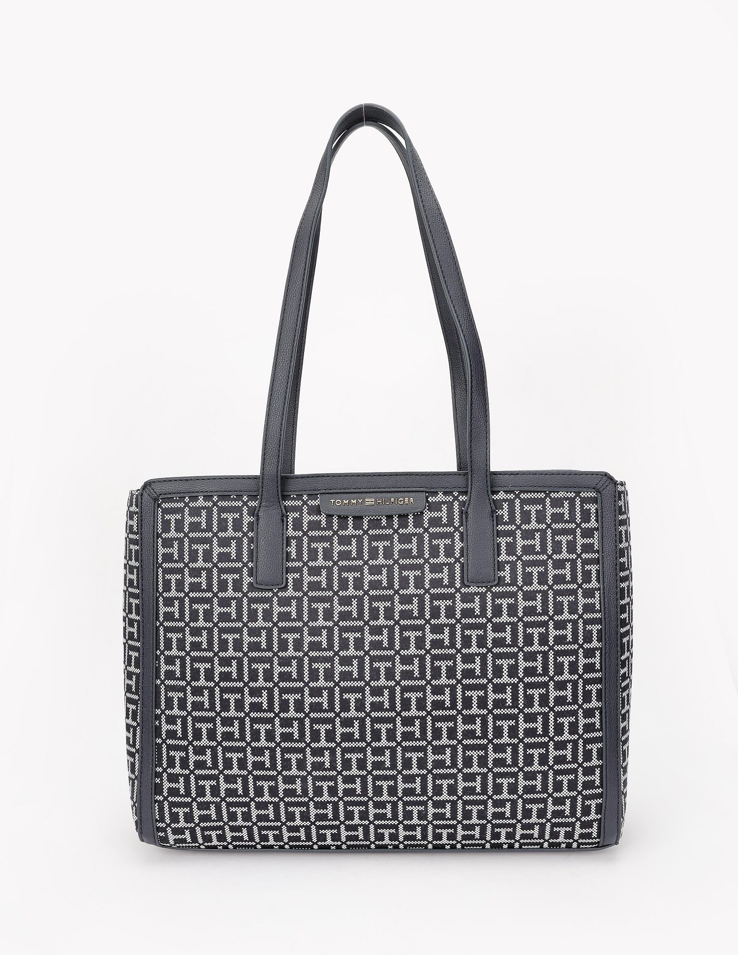 Tommy Hilfiger Logo Blue Polyester Tote Bag