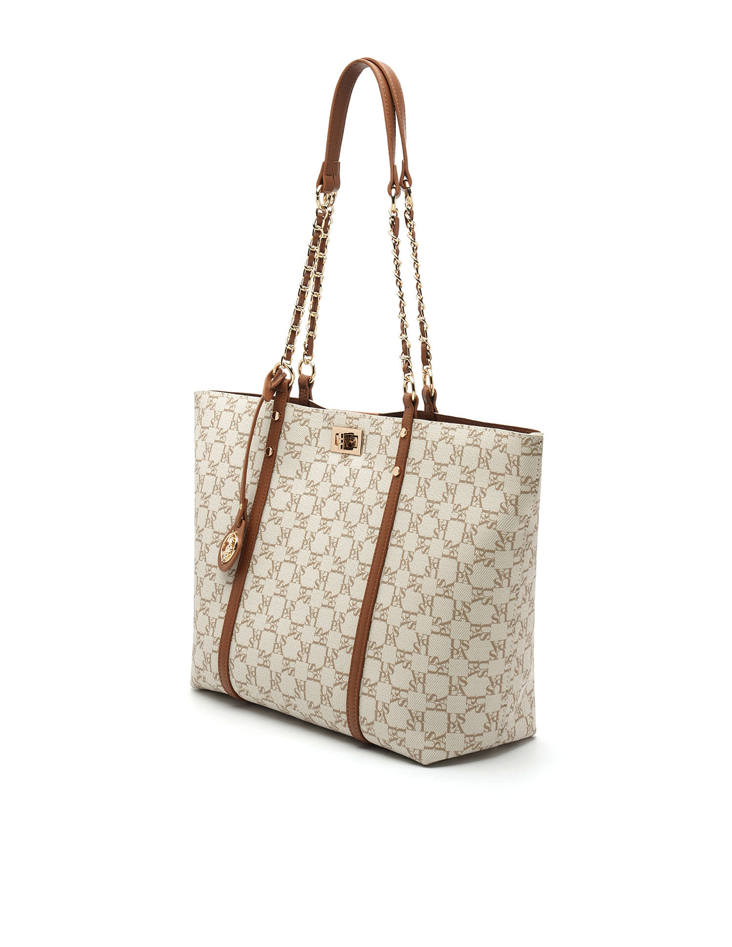 U.S. Polo Assn. Kylie Monogram Tote Bag