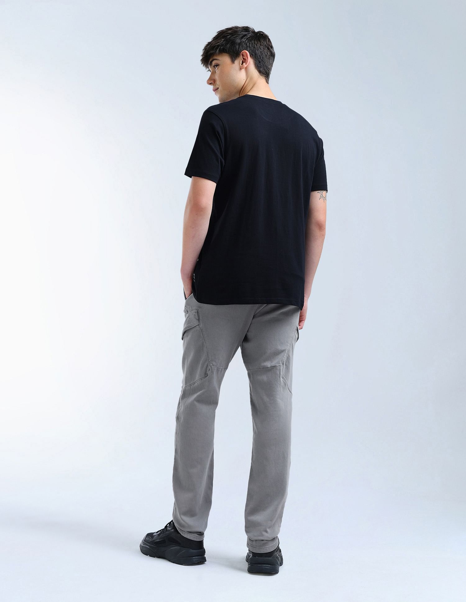Flying Machine Slim Jogger Fit Solid Trousers