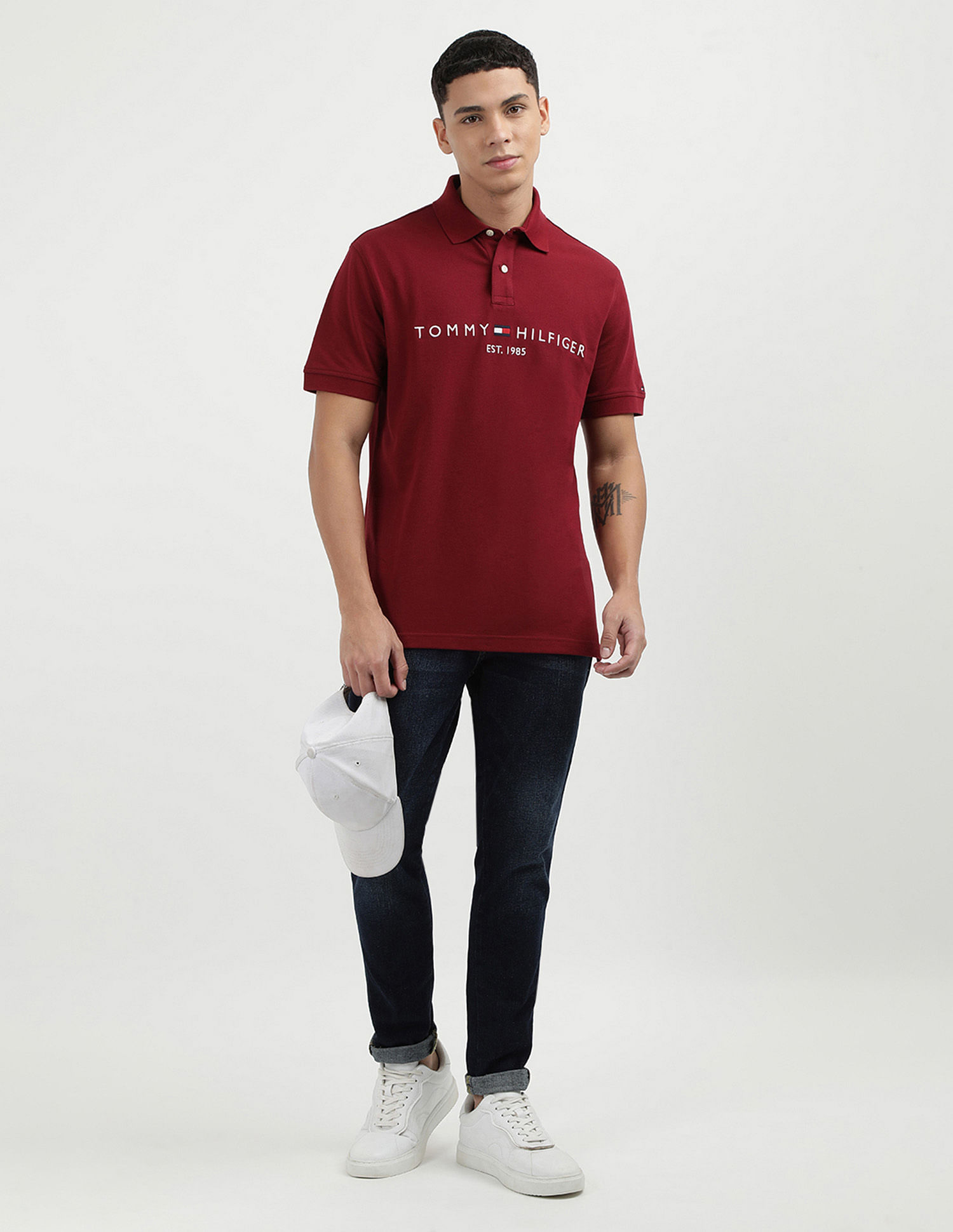 Tommy Hilfiger Solid Logo Regular Polo Shirt