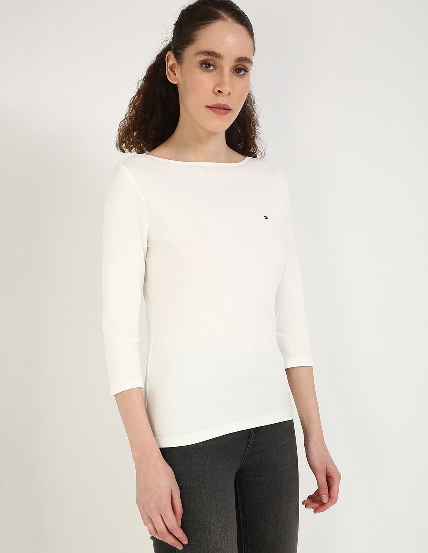 Tommy Hilfiger Solid Slim-Fit Cotton T-Shirt