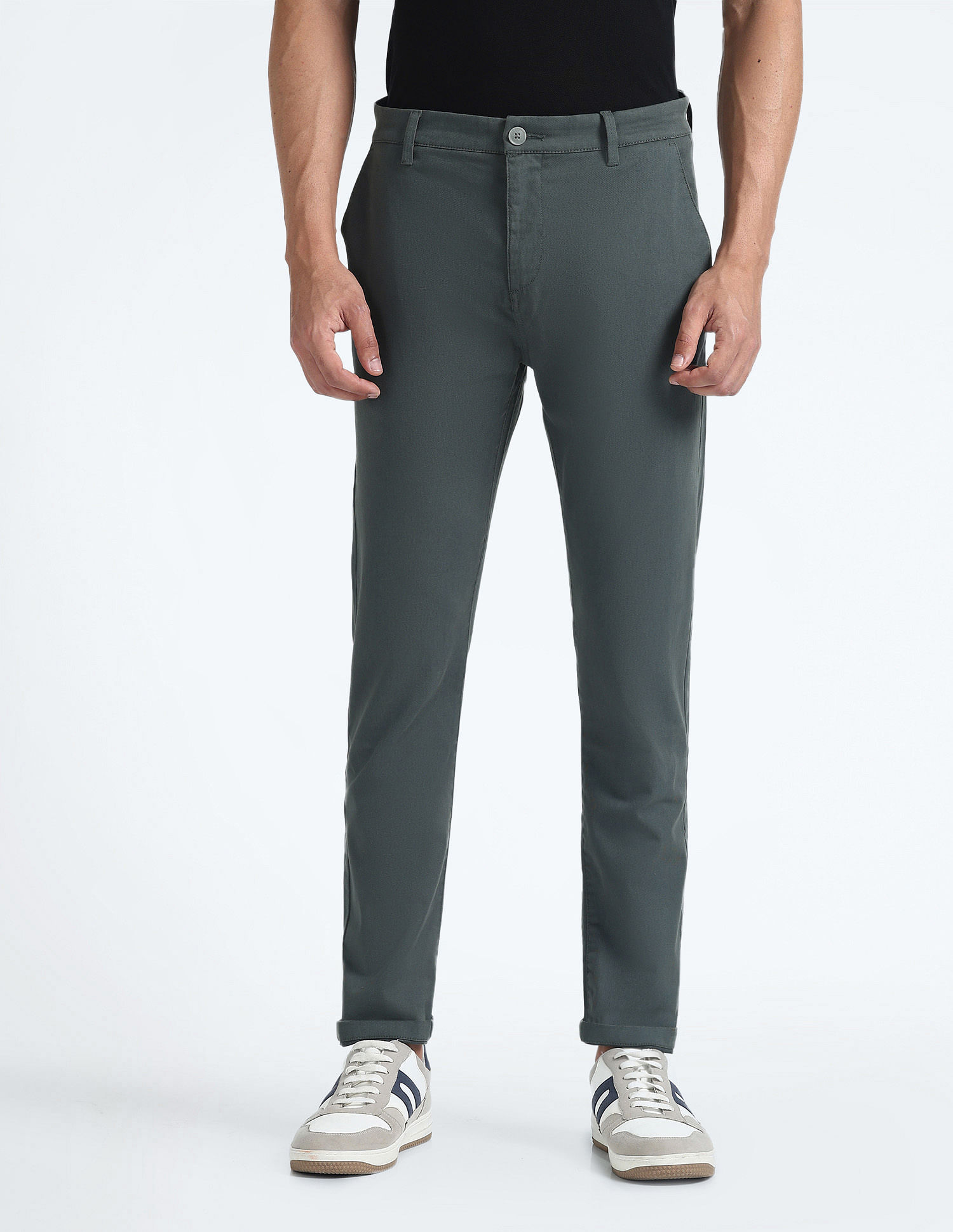 Flying Machine Slash Slim Tapered Fit Twill Chinos