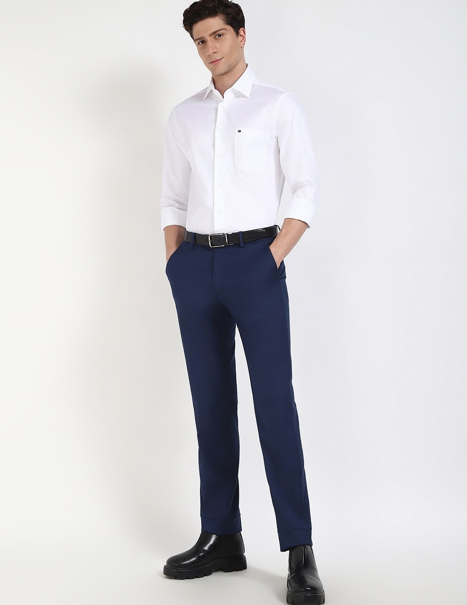 Tommy Hilfiger Texture Regular-Fit Cotton Shirt