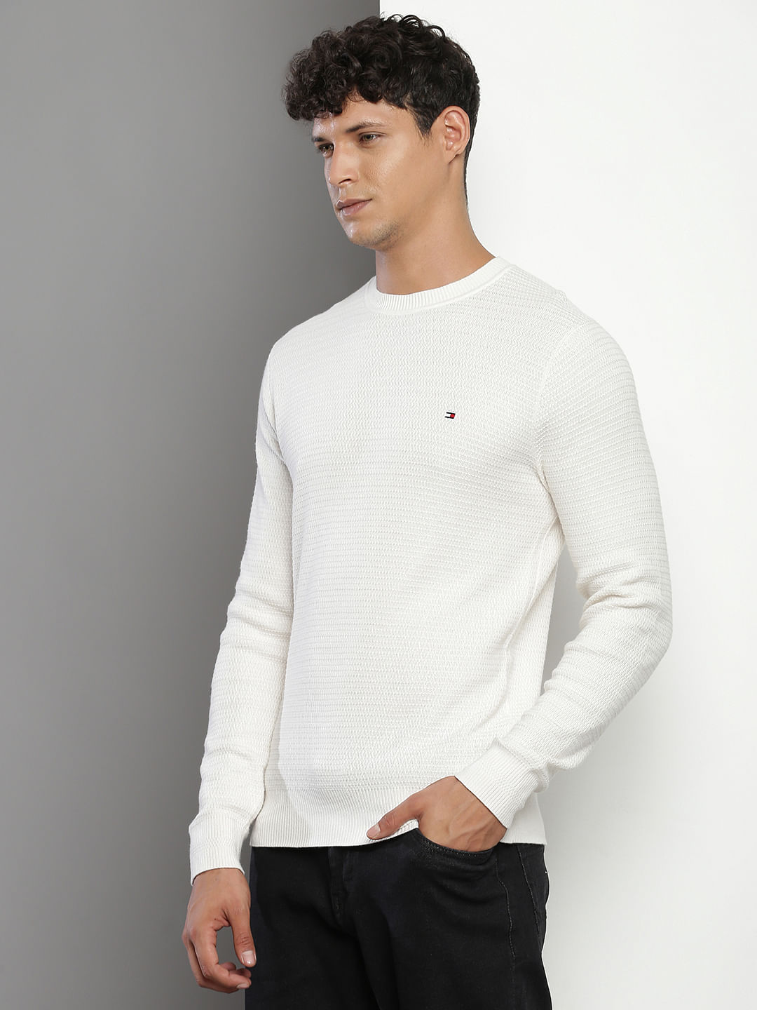 Tommy Hilfiger Crew Neck Structure Sweater
