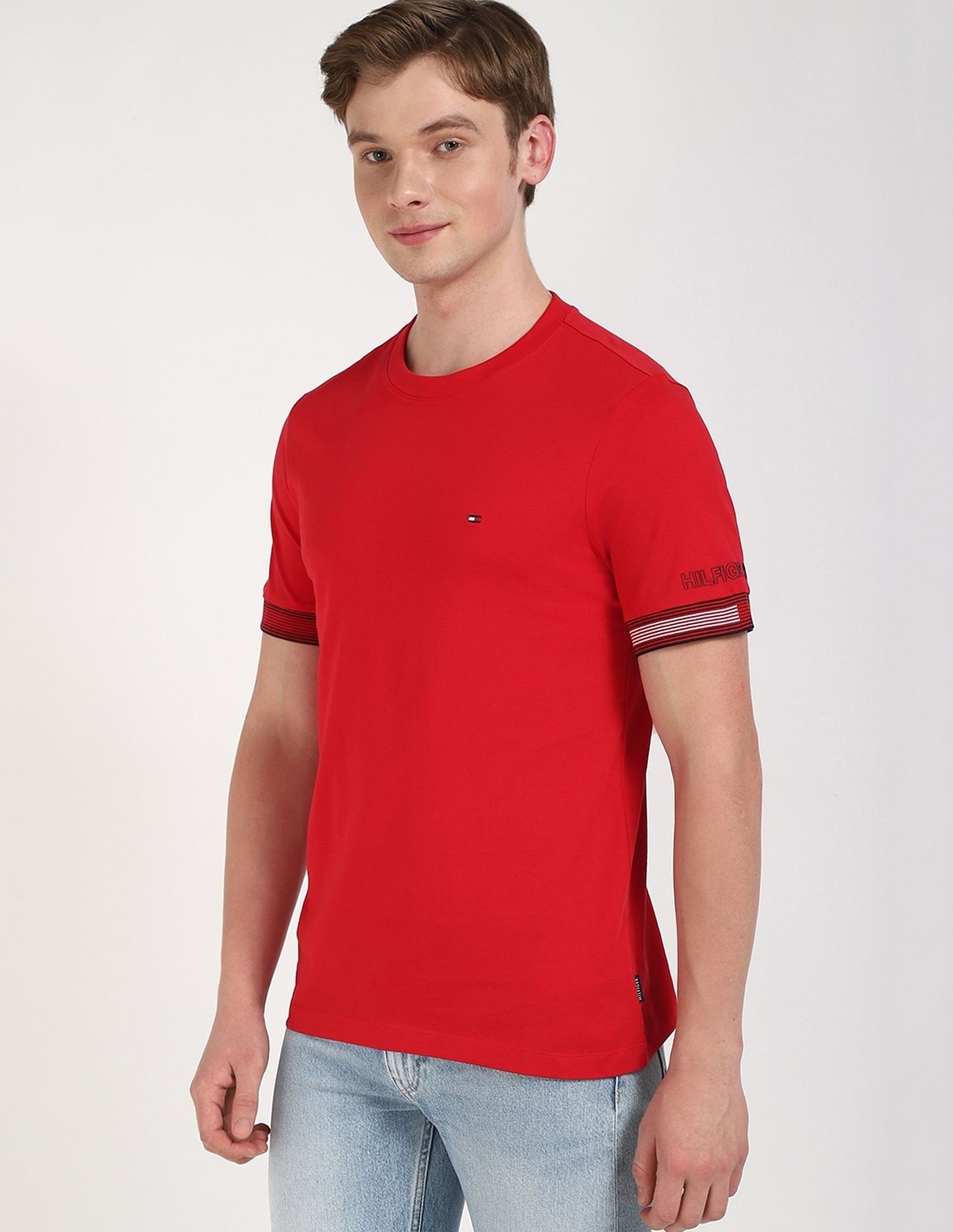 Tommy Hilfiger Solid Regular-Fit Cotton T-Shirt