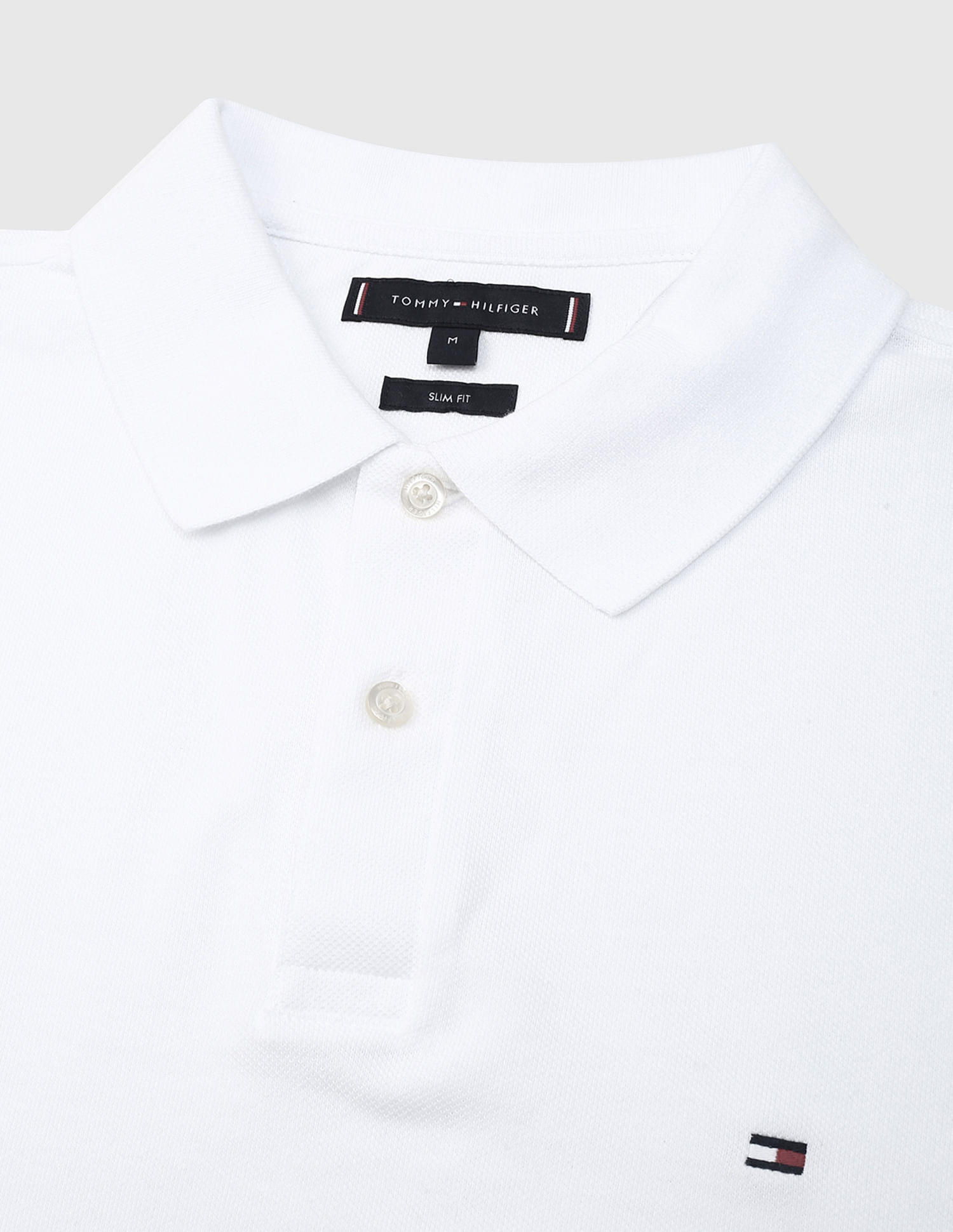Tommy Hilfiger Flag Cuff Slim Polo Shirt
