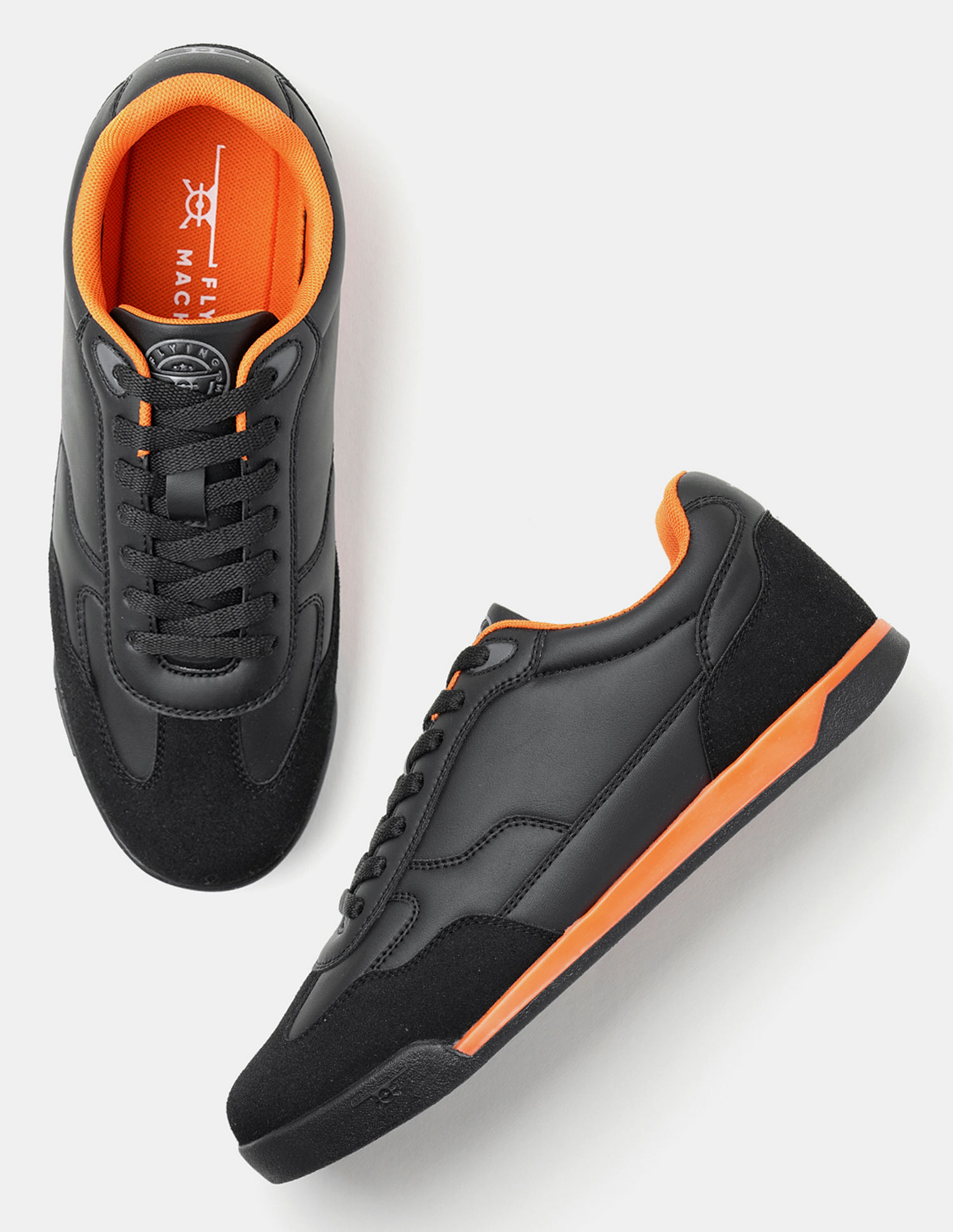 Flying Machine Men Hudson Colorblocked Suede Sneakers