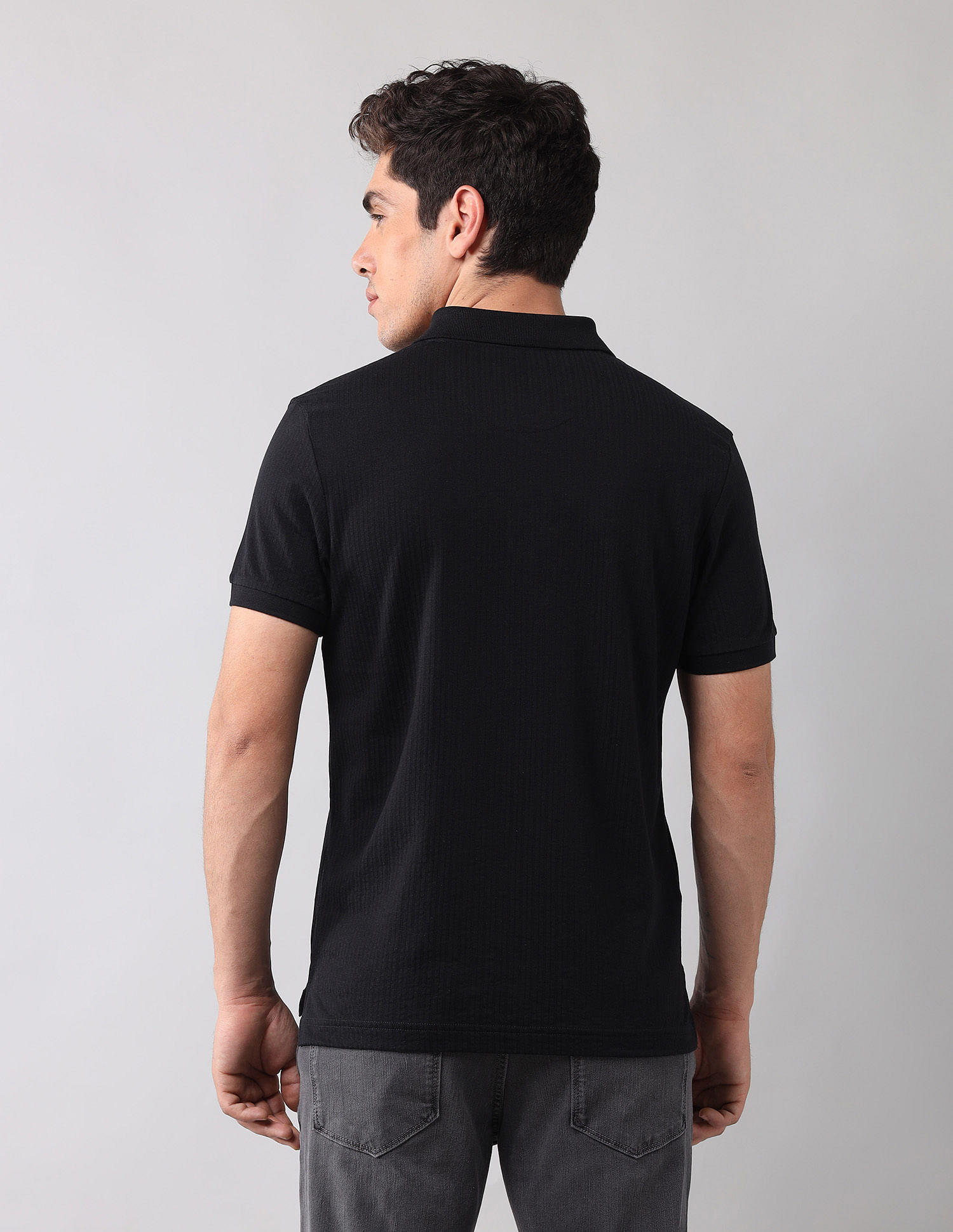 U.S. Polo Assn. Denim Co. Muscle Fit Black Label Polo Shirt