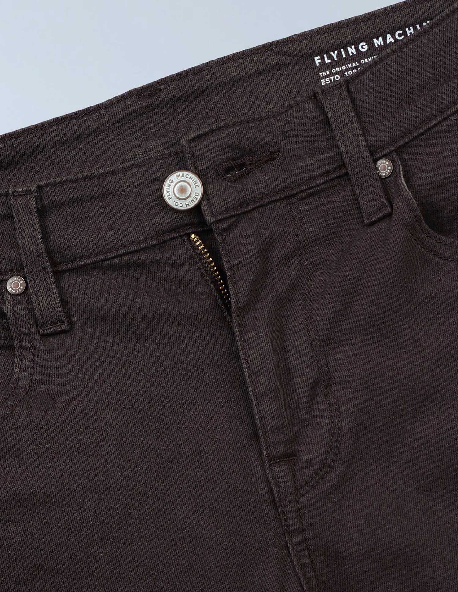 Flying Machine Slash Slim-Tapered Fit Mid Rise Jeans