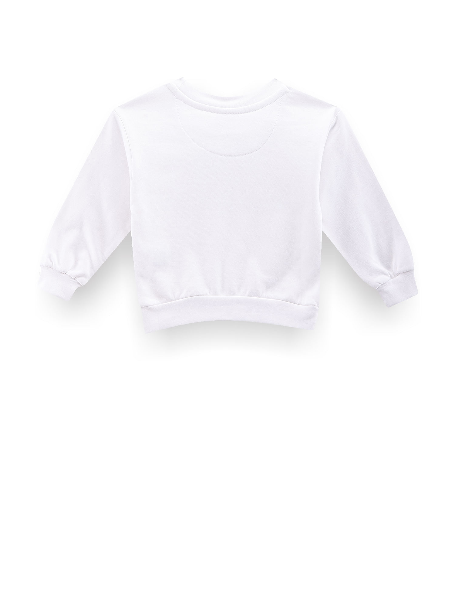 U.S. Polo Assn. Kids Girls Brand Print Sweatshirt