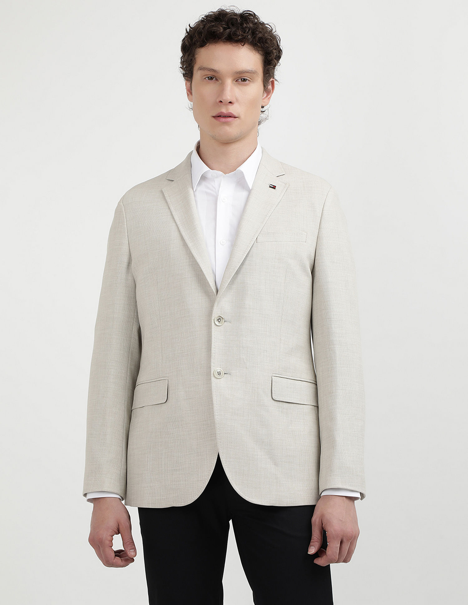 Tommy Hilfiger Honeycomb Basket Weave Structured Blazers