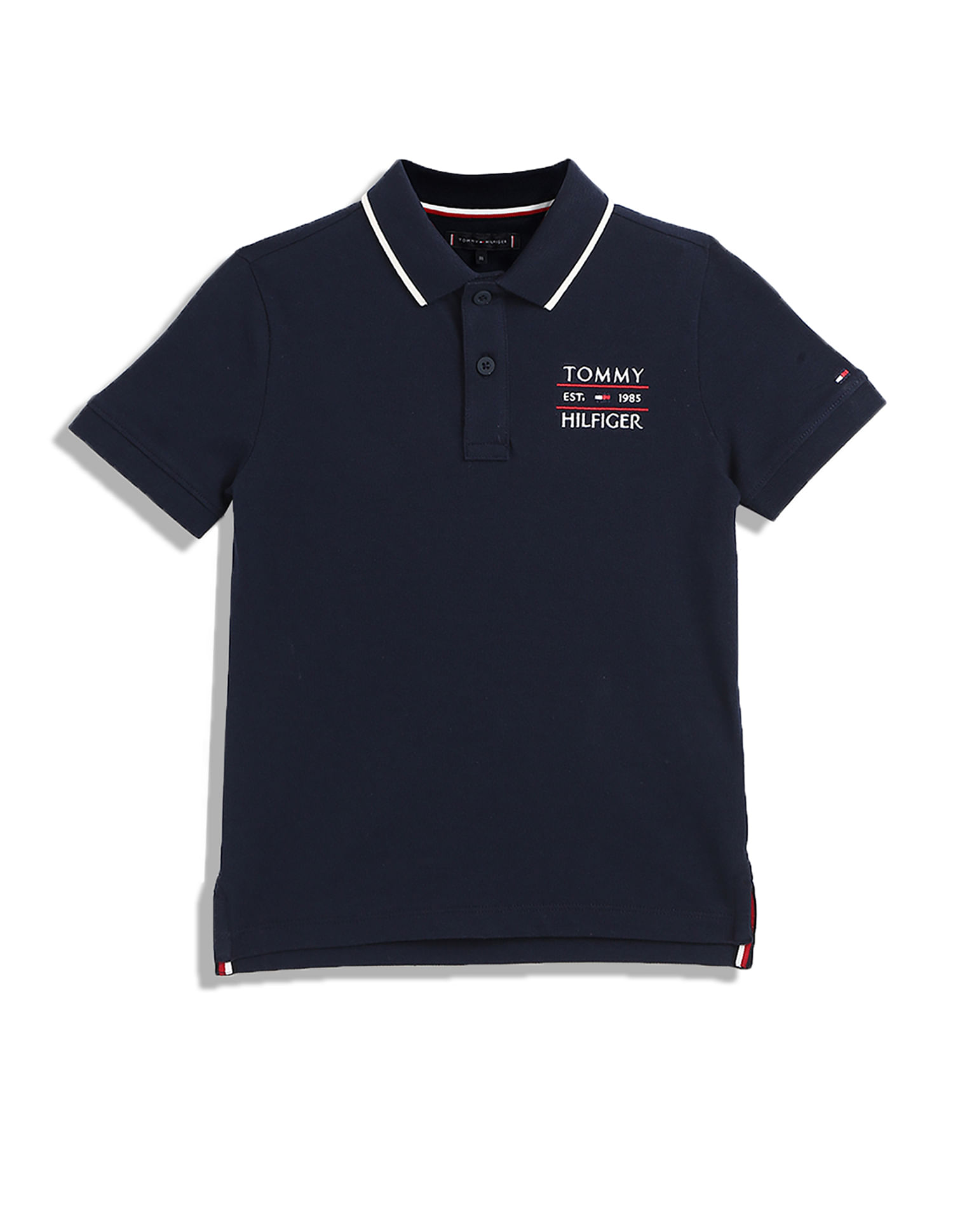 Tommy Hilfiger Kids Printed Regular Fit Polo T-Shirt