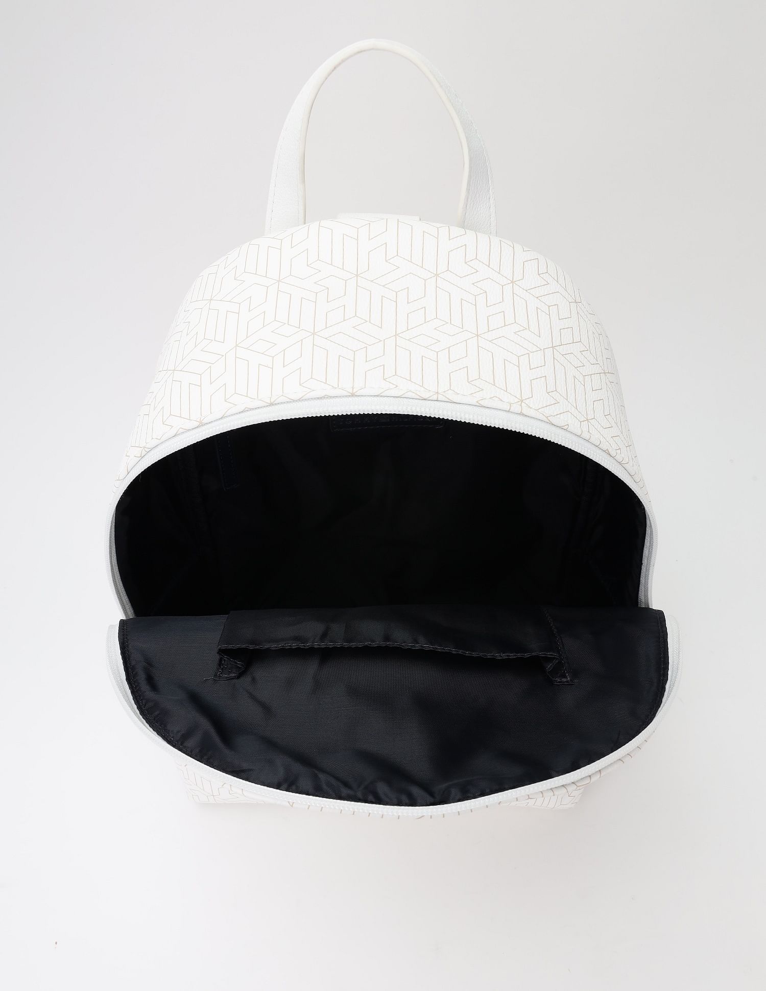 Tommy Hilfiger Logo Beige Pu Backpack