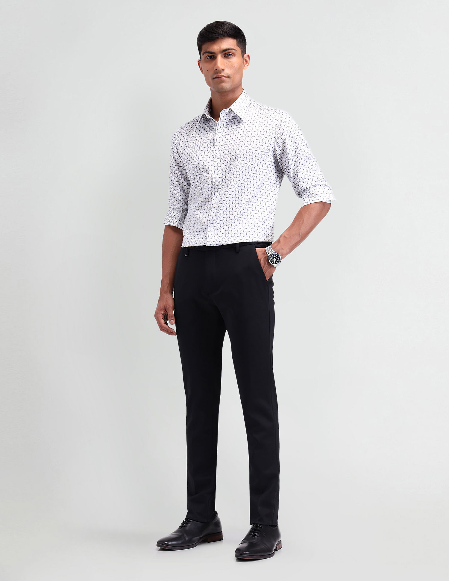 Arrow Newyork Pure Cotton All Over Printed Shirt
