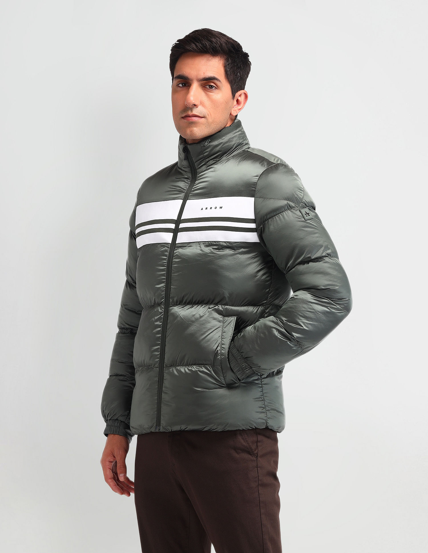 Arrow Sport Shiny Quilted Mid Weight Jacket