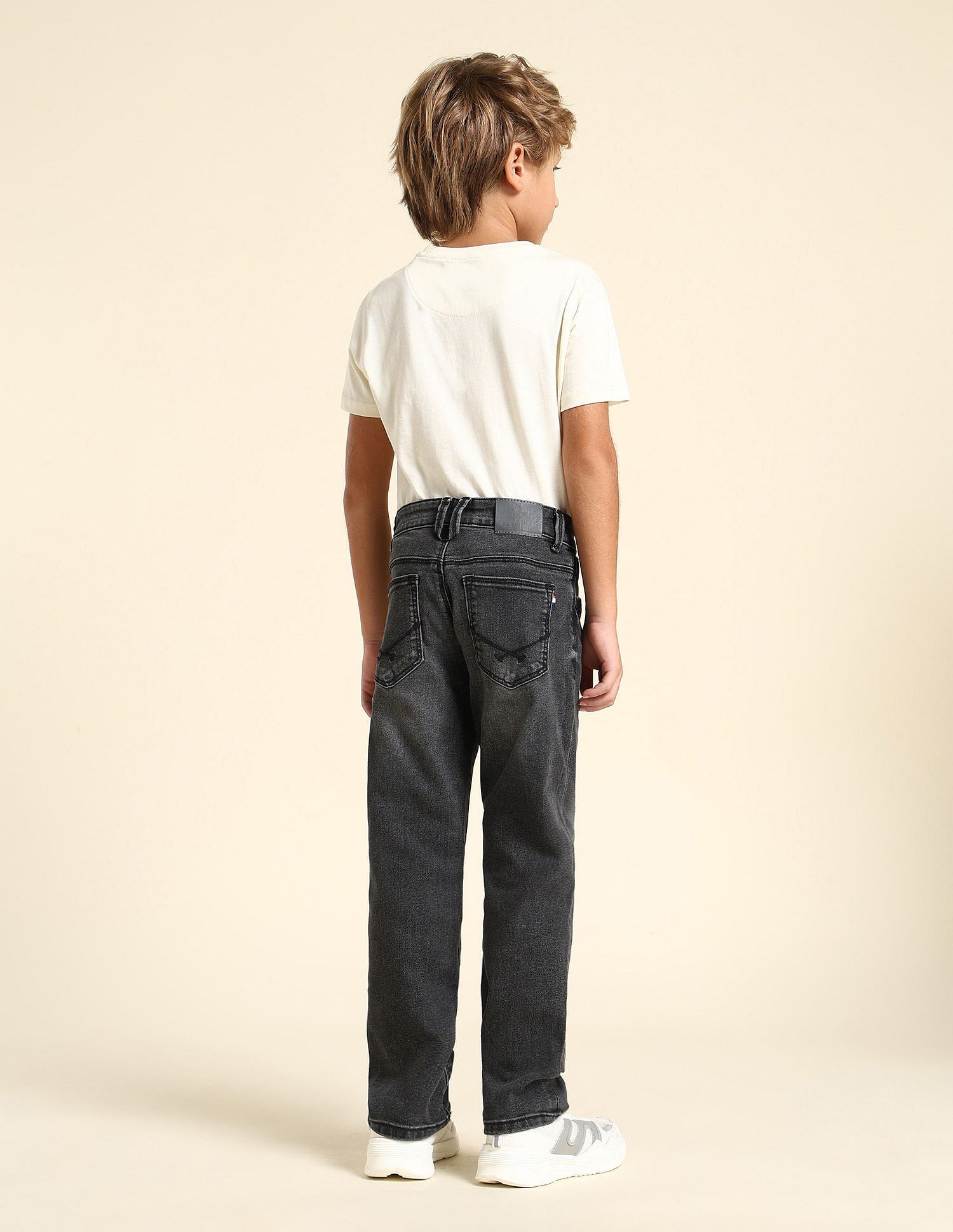 U.S. Polo Assn. Kids Boys Relaxed Fit Grey Jeans