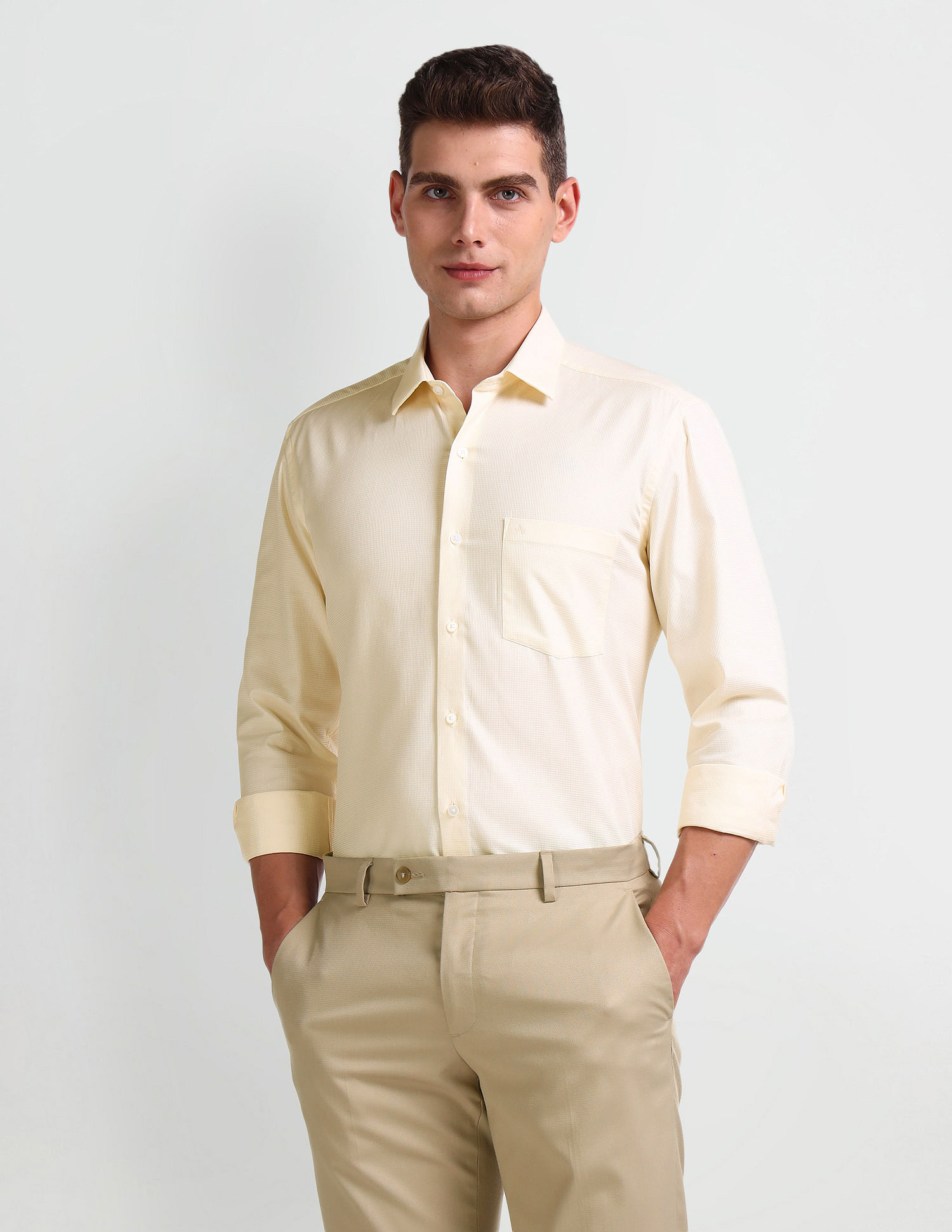 Arrow Manhattan Slim Fit Cotton Shirt