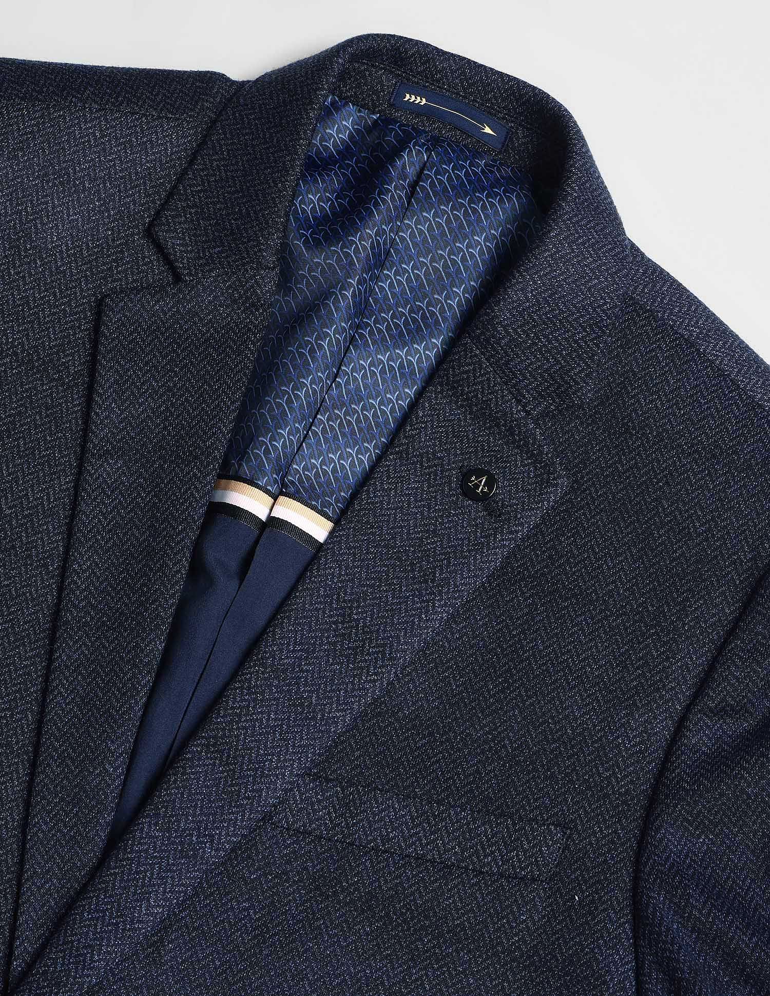 Arrow Zero Calorie Slim Fit Herringbone Blazer
