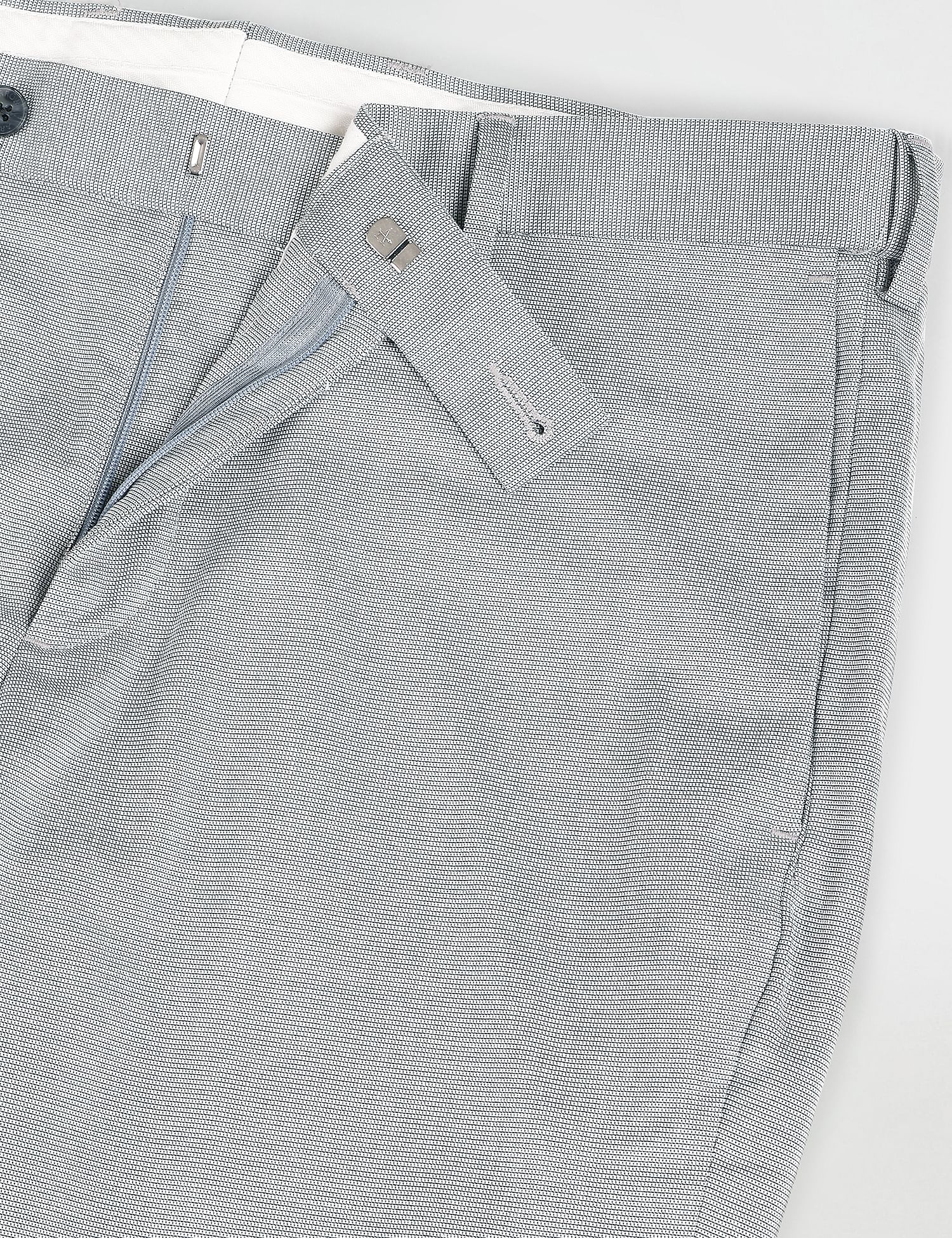 Arrow Patterned Dobby Autoflex Trousers