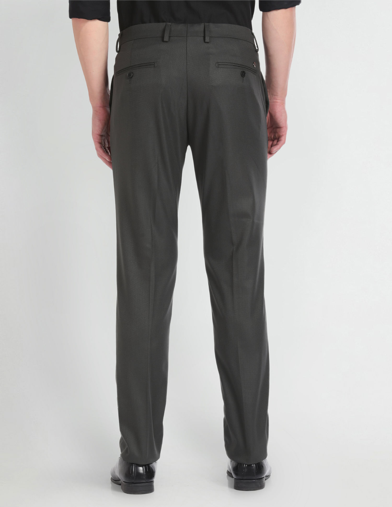 Arrow Hudson Tailored Fit Formal Trousers