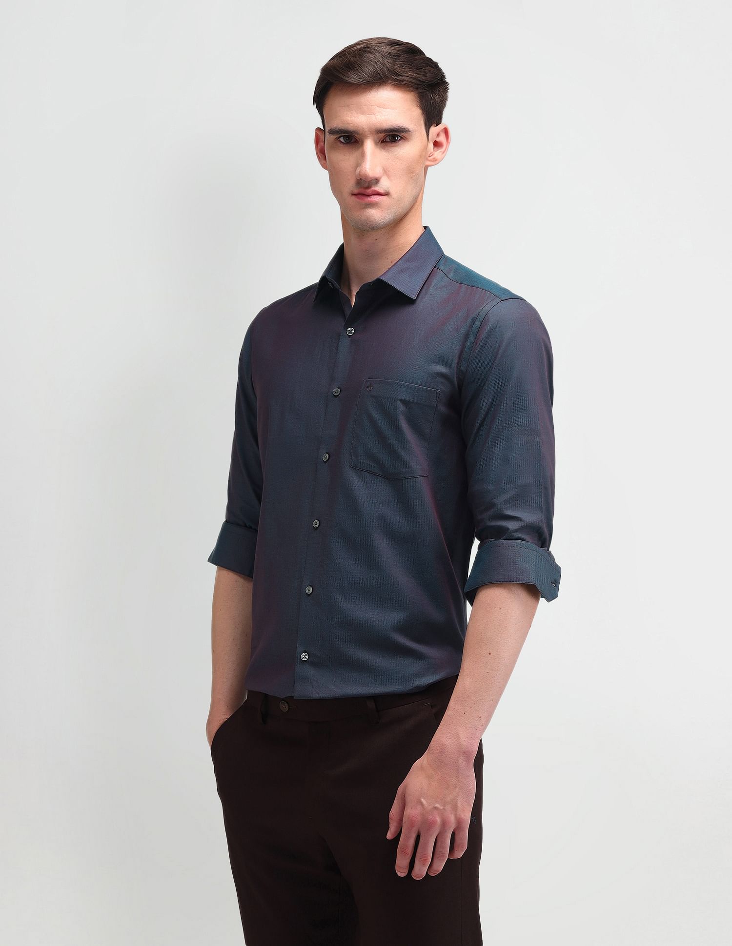 Arrow Liberty Classic Fit Textured Shirt