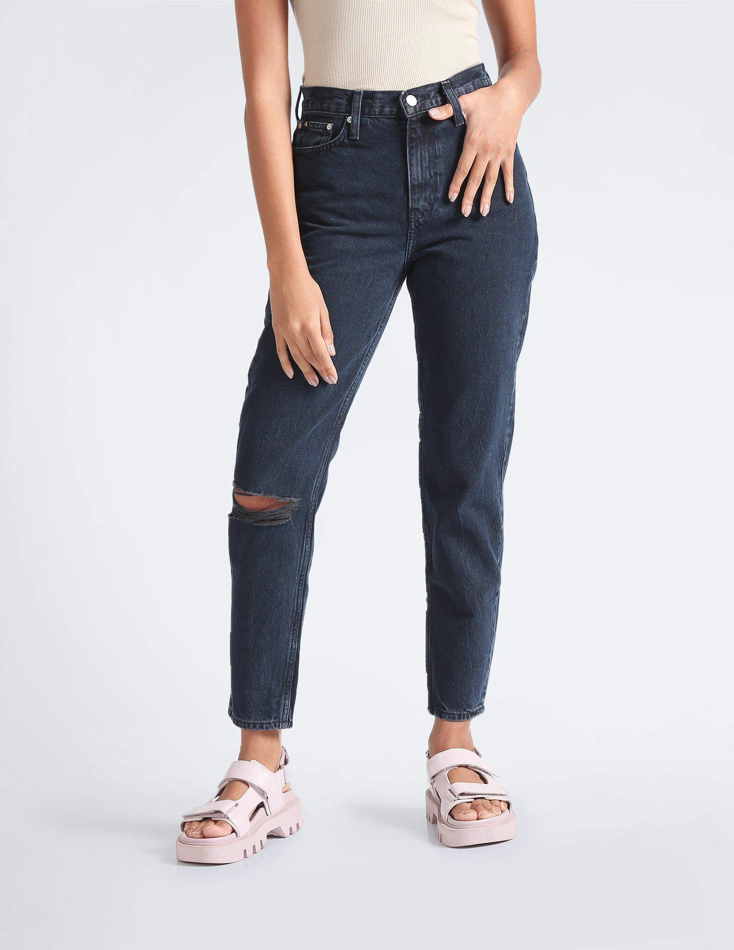 Nnnow Calvin Klein Jeans Mom Jeans Buy Calvin Klein High Rise
