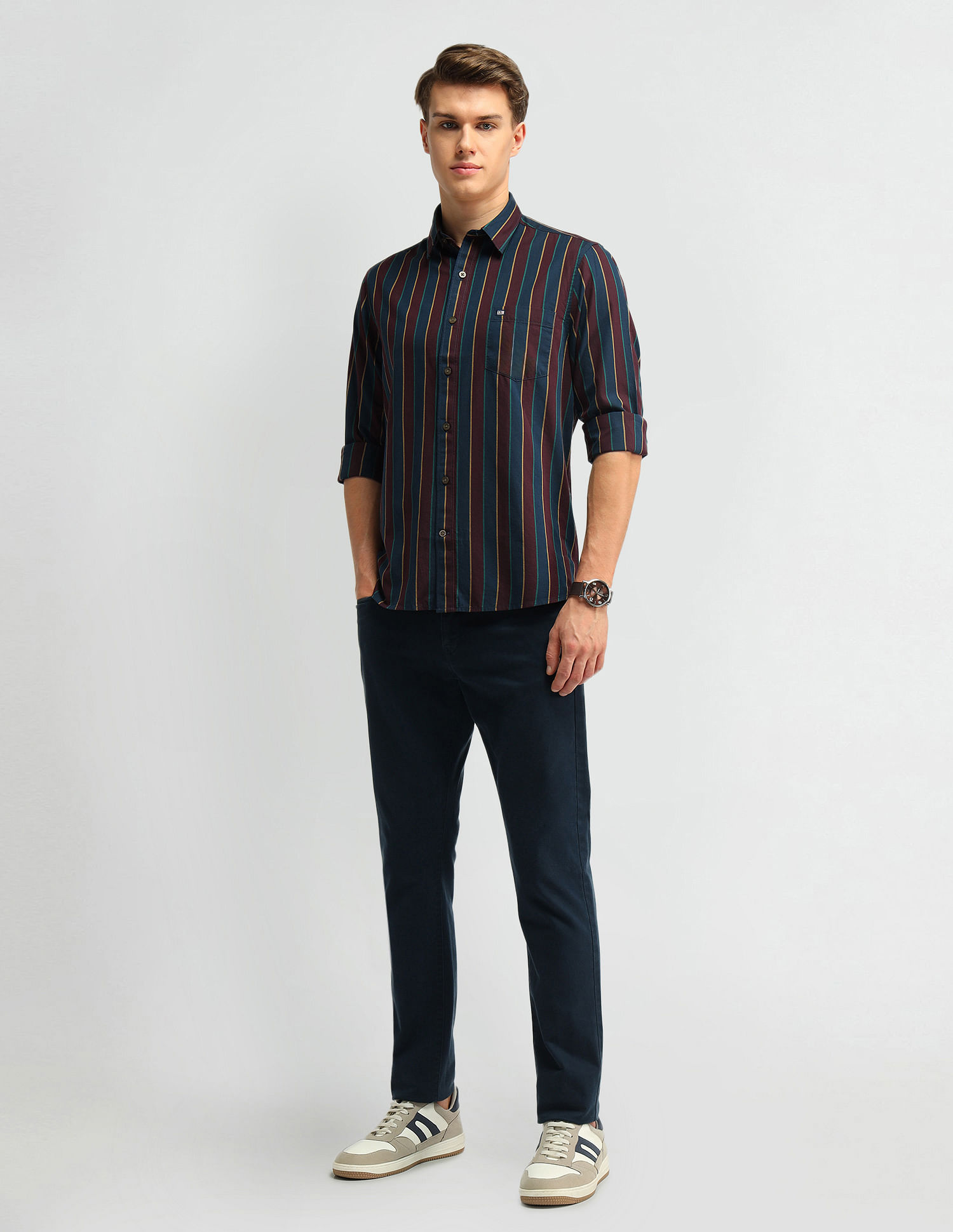 Arrow Sport Tailored Fit Cotton Shirt