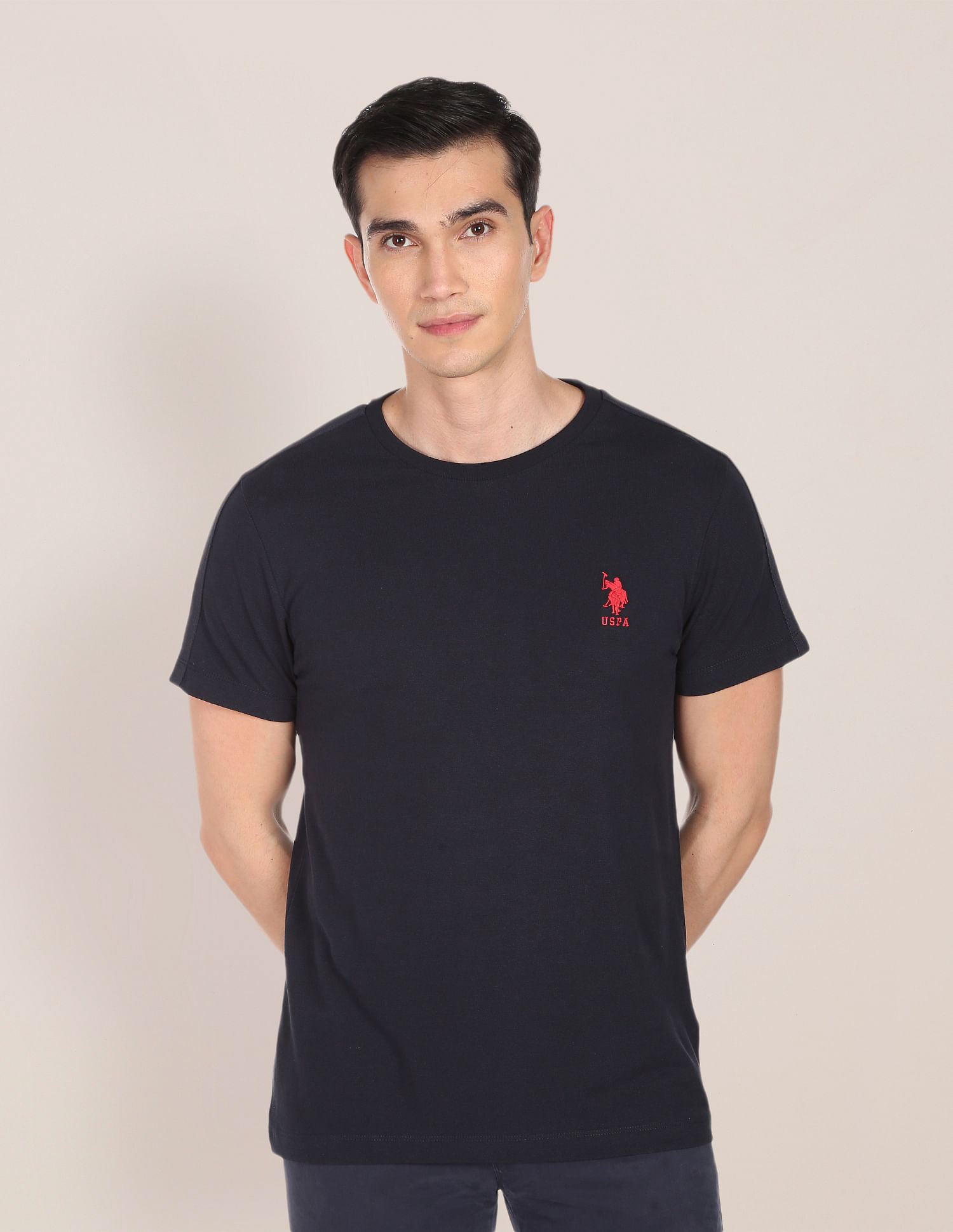 U.S. Polo Assn. Crew Neck Contrast Tape T-Shirt