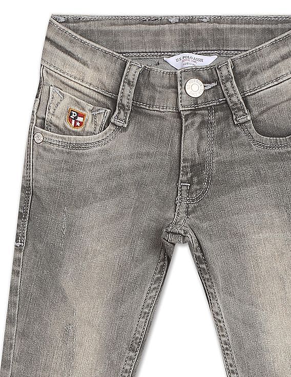 U.S. Polo Assn. Kids Mid Rise Slim Fit Jeans