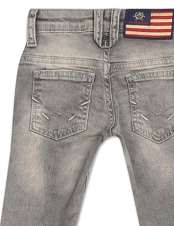 U.S. Polo Assn. Kids Mid Rise Slim Fit Jeans