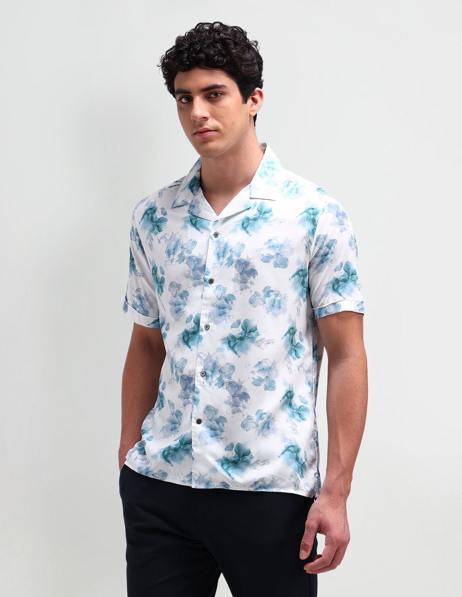 Arrow Newyork Manhattan Slim Fit Floral Shirt