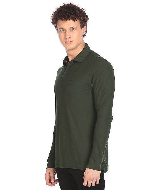 arrow polo shirts long sleeve