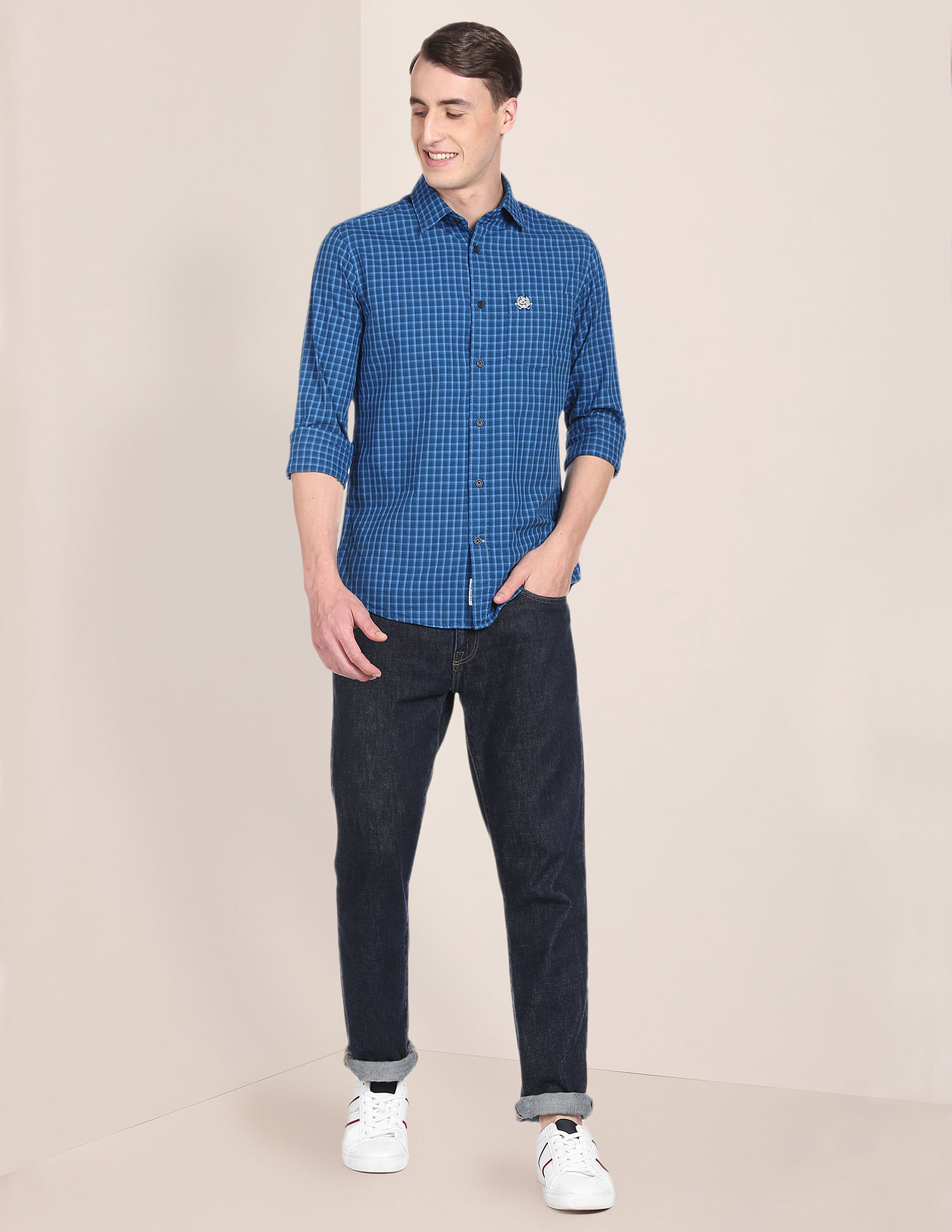 U.S. Polo Assn. Tailored Regular Fit Gingham Check Casual Shirt