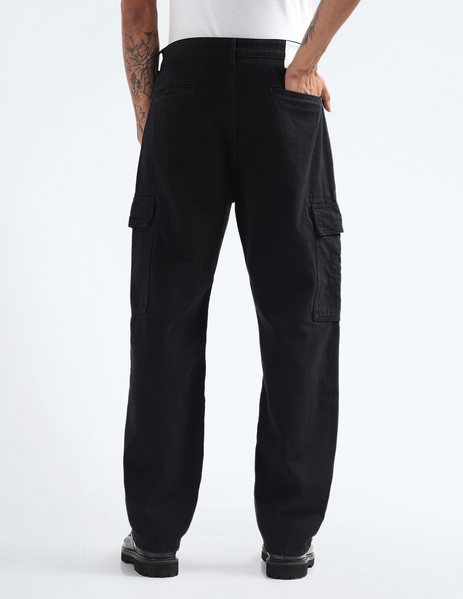 Flying Machine Cobain Loose Fit Cargo Jeans