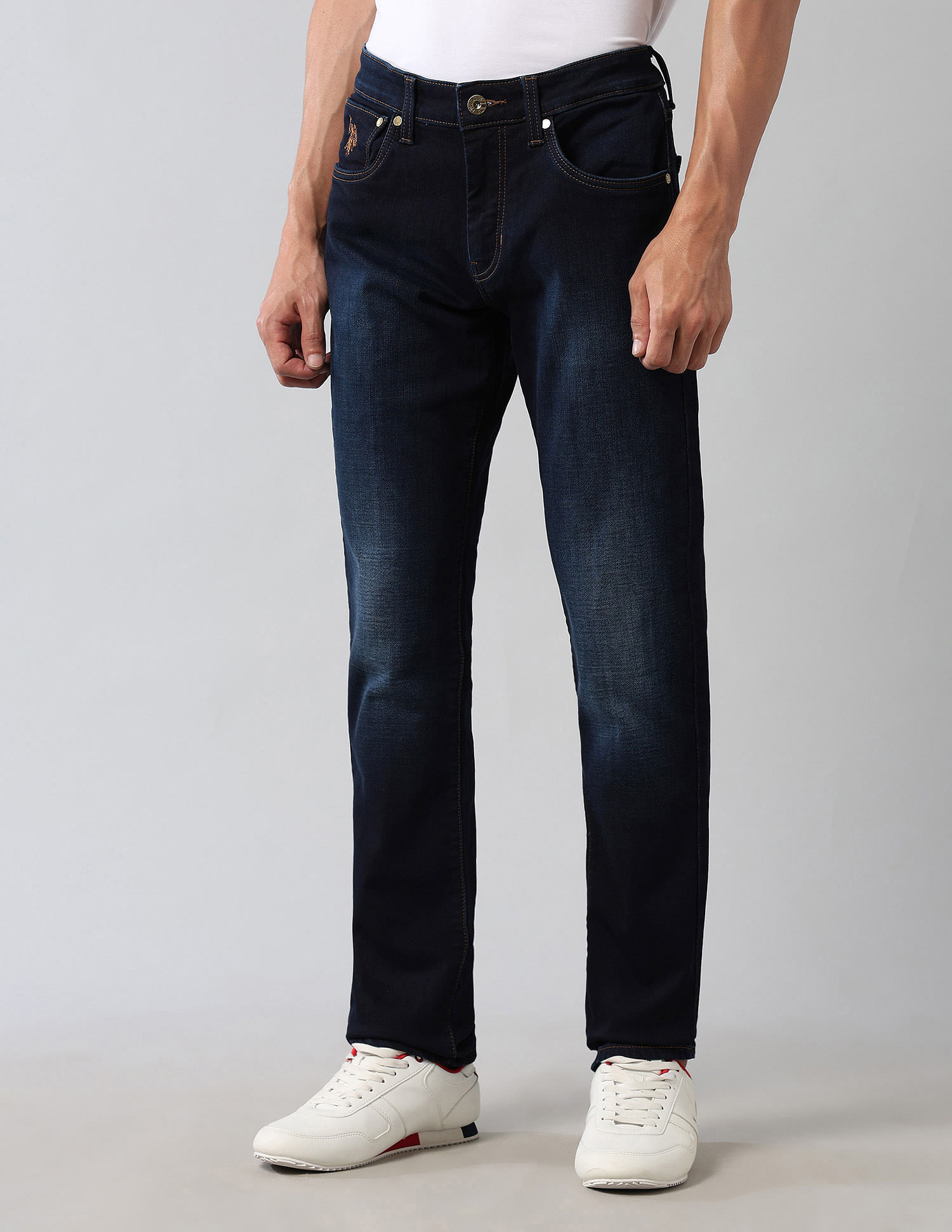 U.S. Polo Assn. Denim Co. Brandon Slim Tapered Fit Blue Ultra Soft Jeans