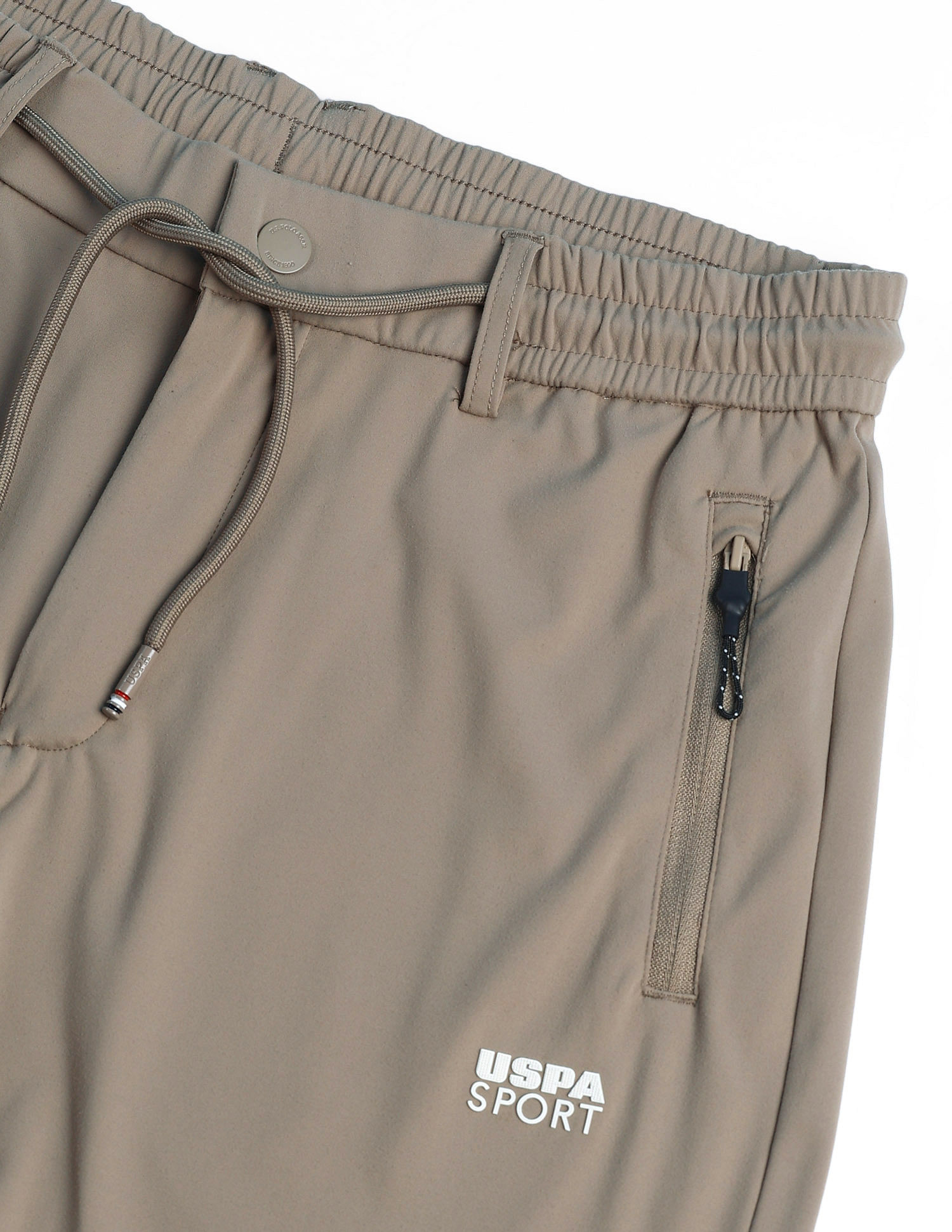 USPA Active Mid Rise Solid Active Track Pants