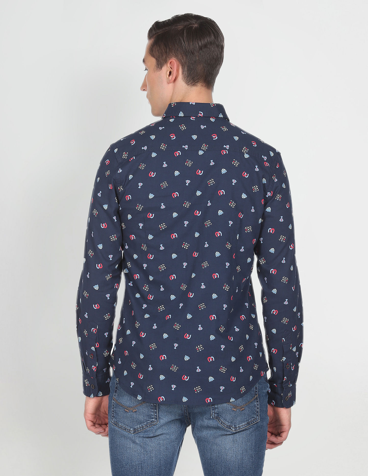 U.S. Polo Assn. Denim Co. Pure Cotton Printed Casual Shirt