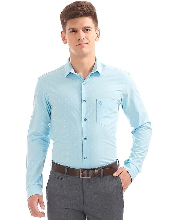 USPA Tailored Slim Fit Dobby Shirt
