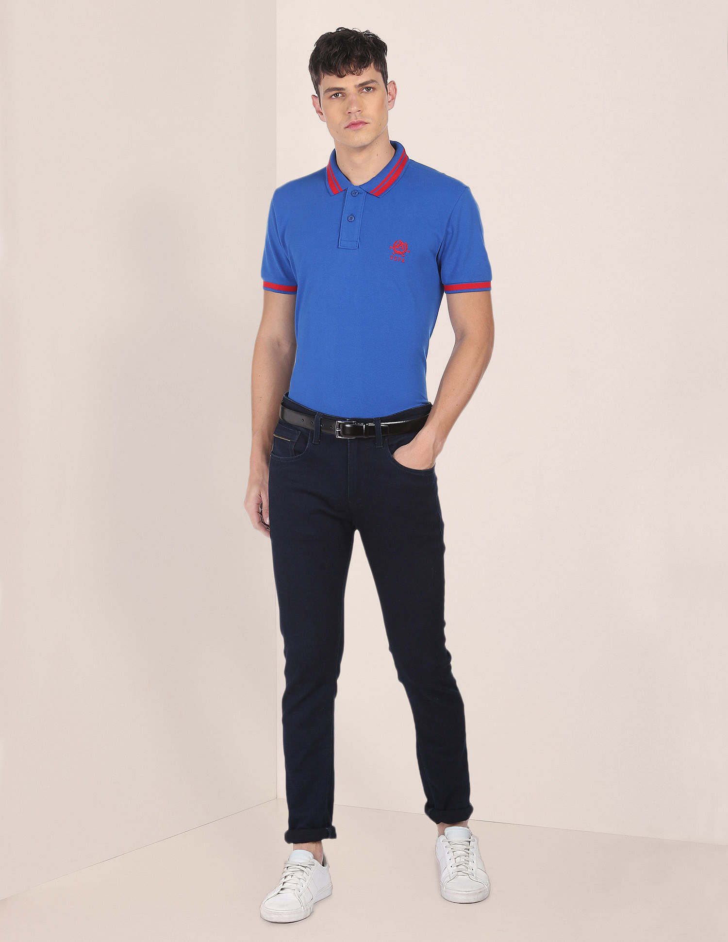 U.S. Polo Assn. Cotton Solid Polo Shirt