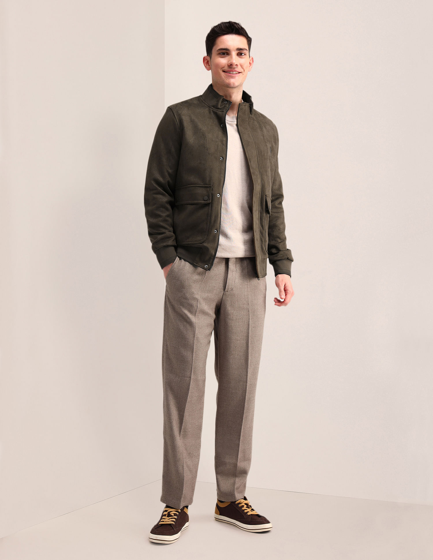 U.S. Polo Assn. Regular Fit Solid Casual Jacket