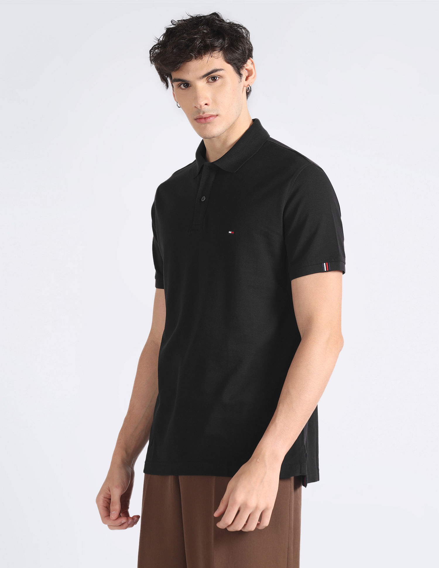 Tommy Hilfiger Signature Placket Cotton Polo Shirt